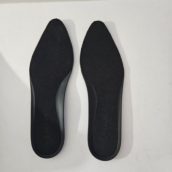 Rothy's The Point Loafers Women's Blue Stripe Knit Comfort Slip On Shoes Size 10 - Picture 10 of 11